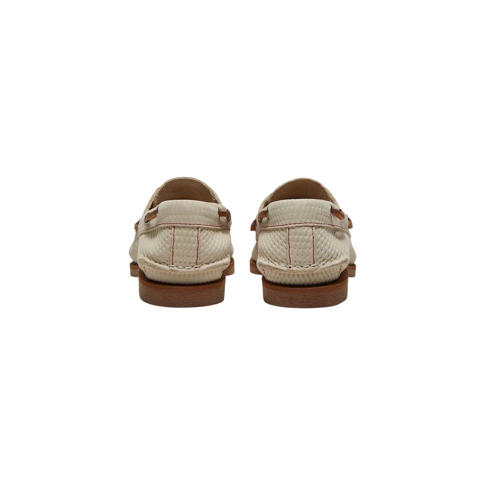 Timberland Beige Leder Plateaupumps