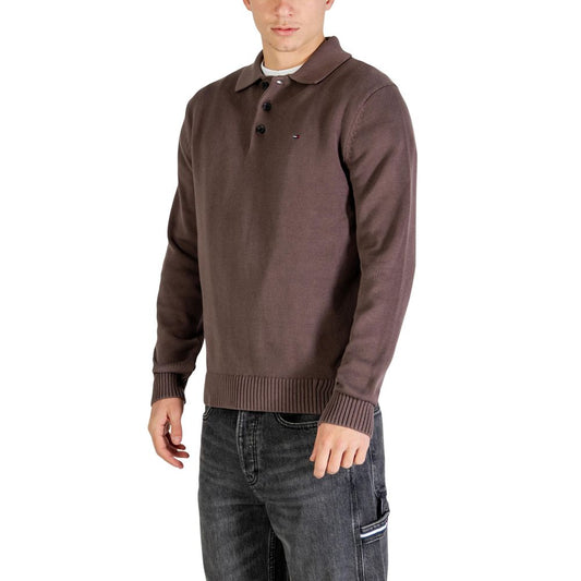 Tommy Hilfiger Jeans Braunes Sweatshirt aus Bio-Baumwolle