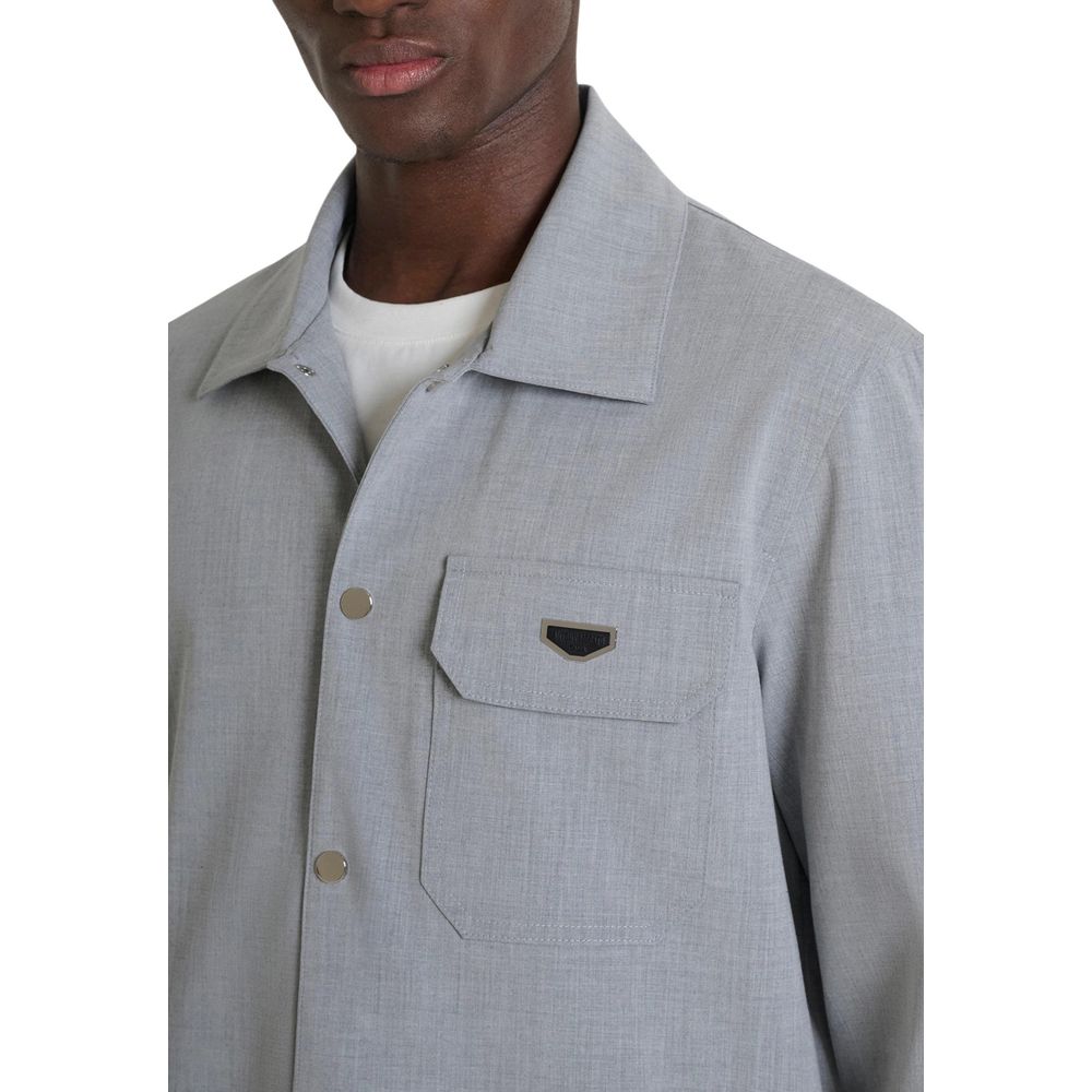 Antony Morato Grau Polyester Hemd