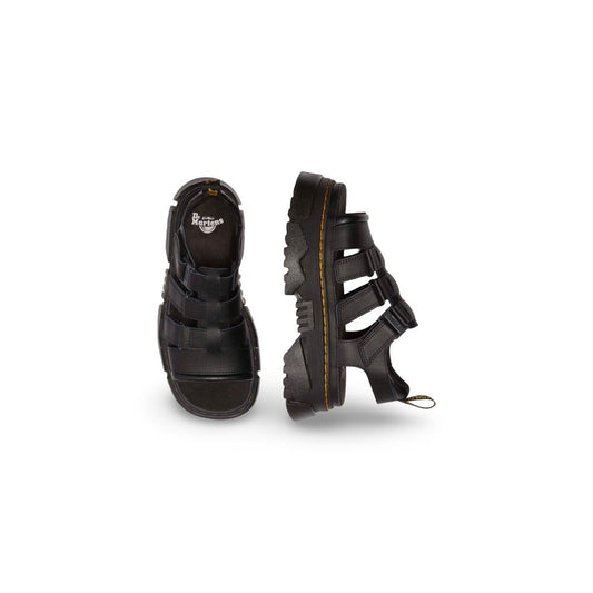Dr. Martens Black Leather Platform Sandals