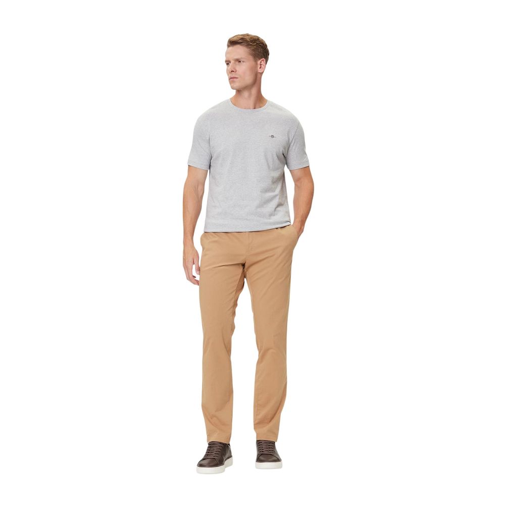 Gant graues Baumwoll-T-Shirt
