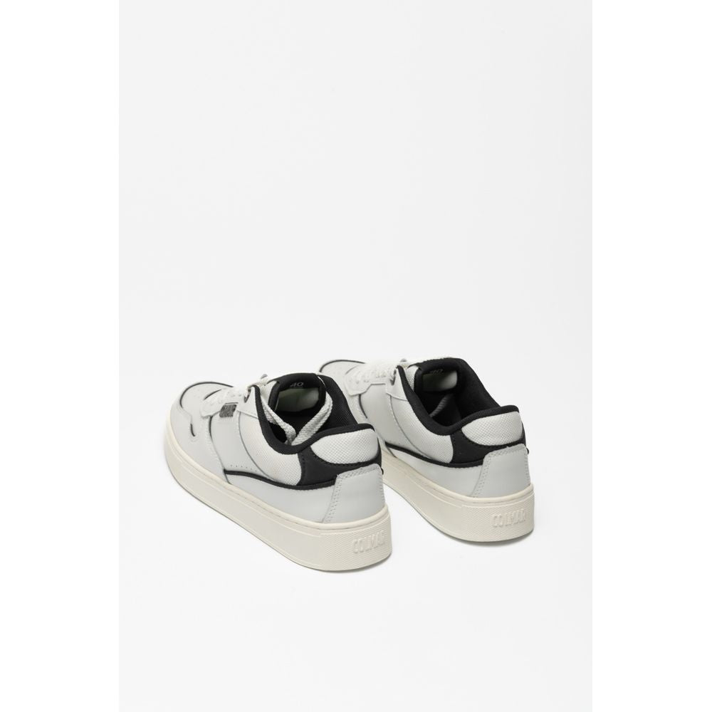 Colmar Black And White Leder Low Top Sneakers