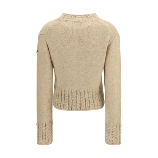 Moncler Beige Alpaca Vicugna Pacos Sweatshirt