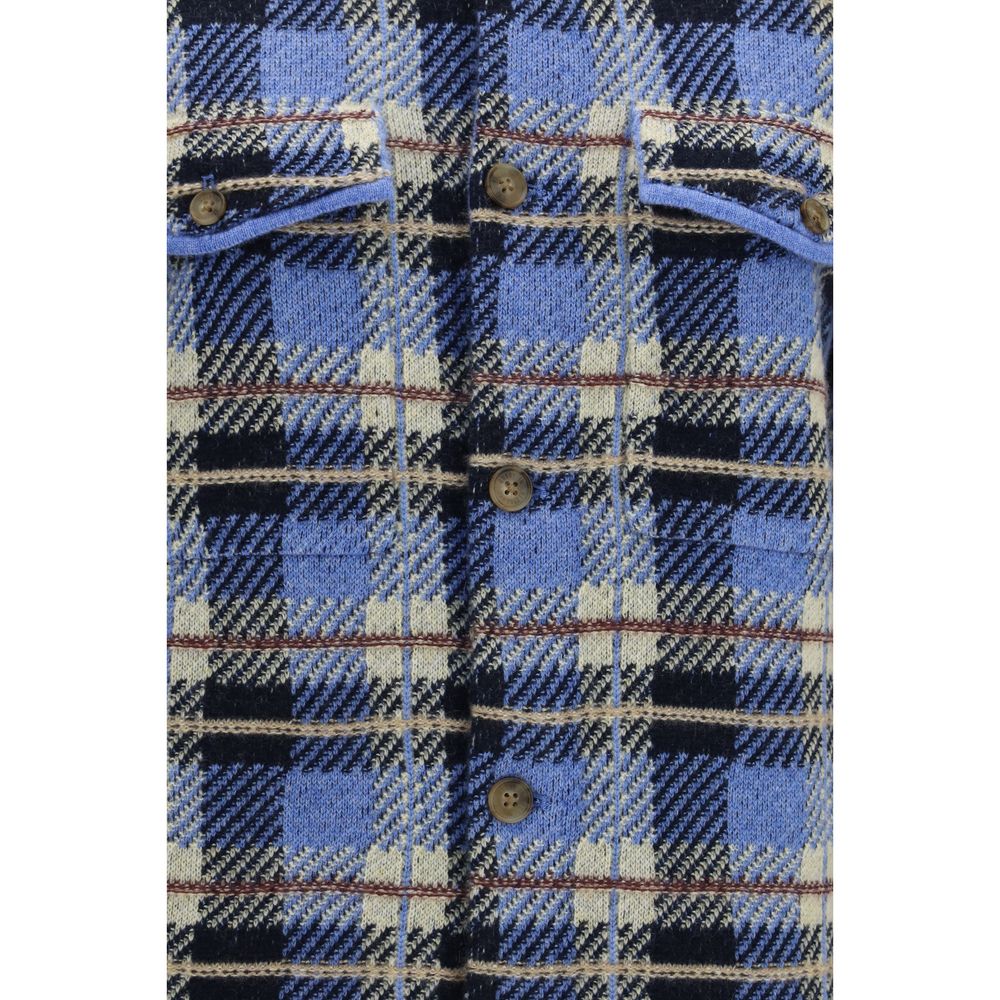 Guest in Residence Blue Cashmere Dress Shirt