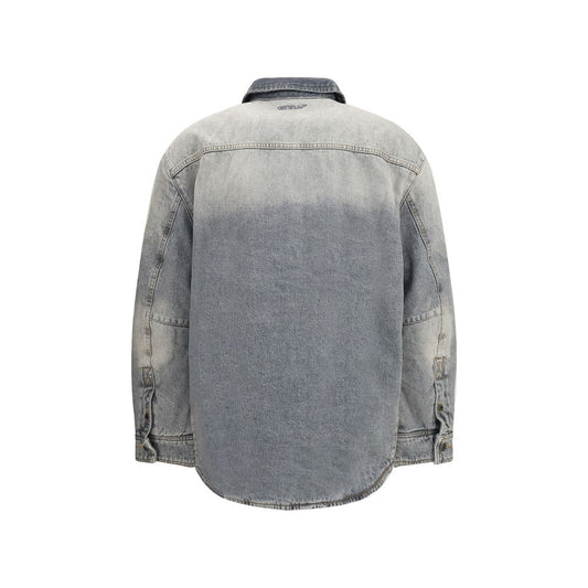 Off-White Gray Cotton Denim Jacket