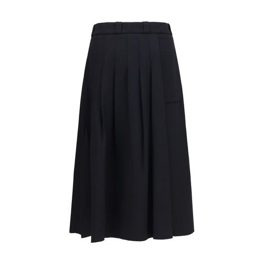 Our Legacy Black Wool Oves Aries Midi Skirt