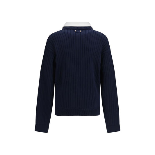 Balenciaga Blue Cotton Sweatshirt