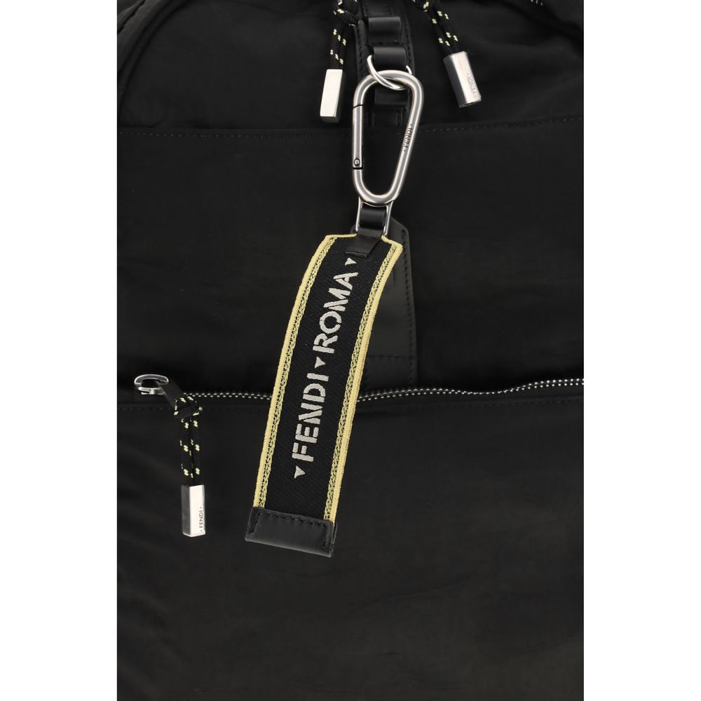 Fendi Schwarzer Polyamid-Rucksack
