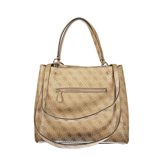 Guess Jeans Beige Polyurethan Damentasche