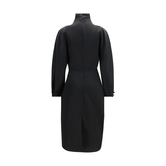 Khaite Black Acetate Cocktail Dress