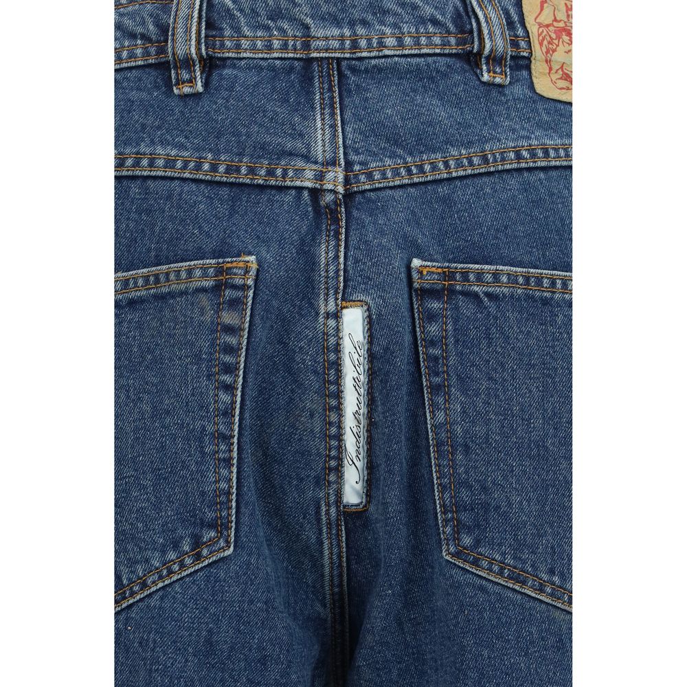 Magliano blaue Relaxed Fit Jeans aus Baumwolle