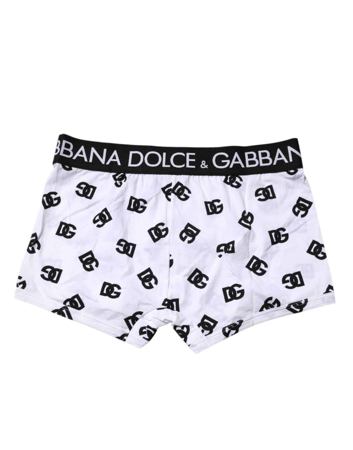 Dolce & Gabbana White DG Logo Print Regular Boxer Underwear
