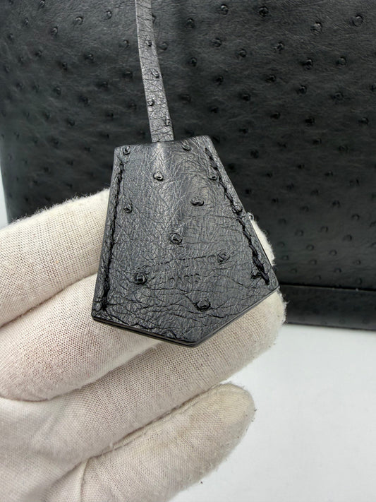 Louis Vuitton LOUIS VUITTON Alma GM Handtasche aus Straußenleder