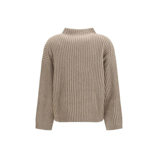 Brunello Cucinelli Beige Wool Oves Aries Turtleneck