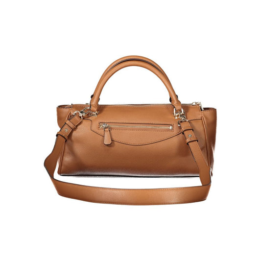 Guess Jeans Braune Handtasche aus Polyethylen