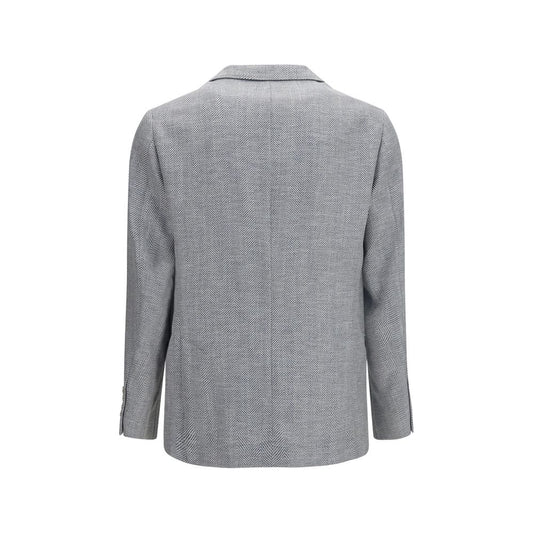 Brunello Cucinelli Gray Wool Oves Aries Blazer