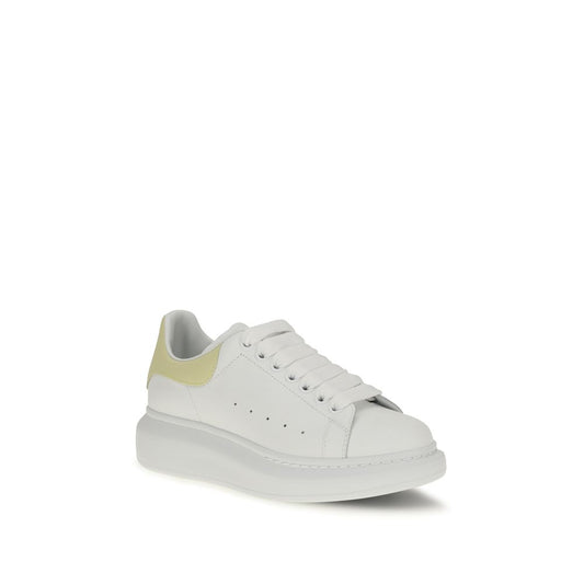 Alexander McQueen White Calf Leather Bos Taurus Chunky Sneakers