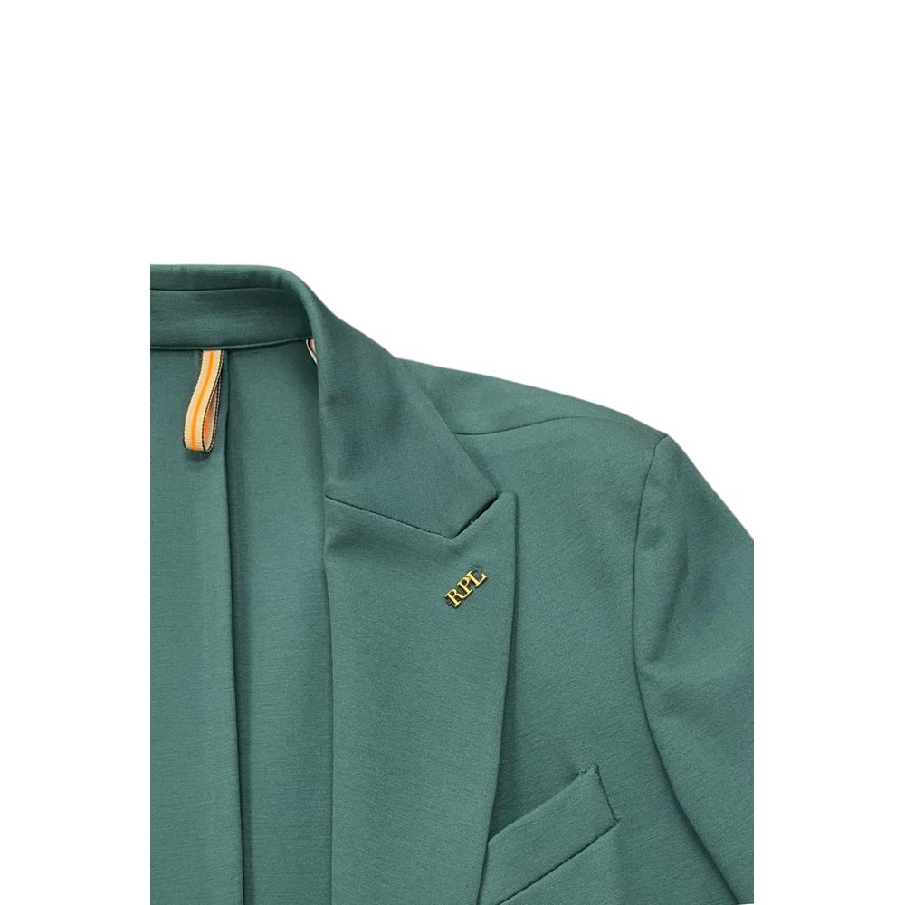 Roberto Pepe Luxury Green Viscose Men Jacket