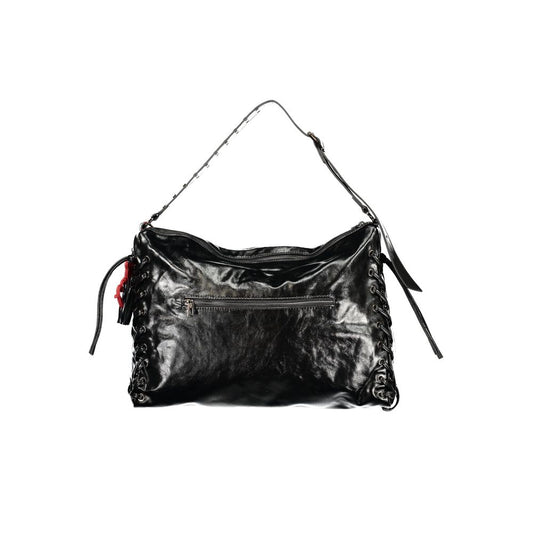 Desigual Schwarze Polyurethan-Damenhandtasche