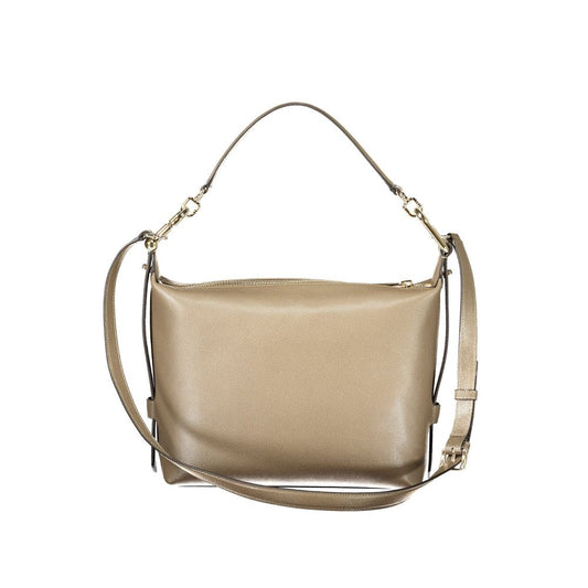 Braune Furla-Damenhandtasche aus Leder