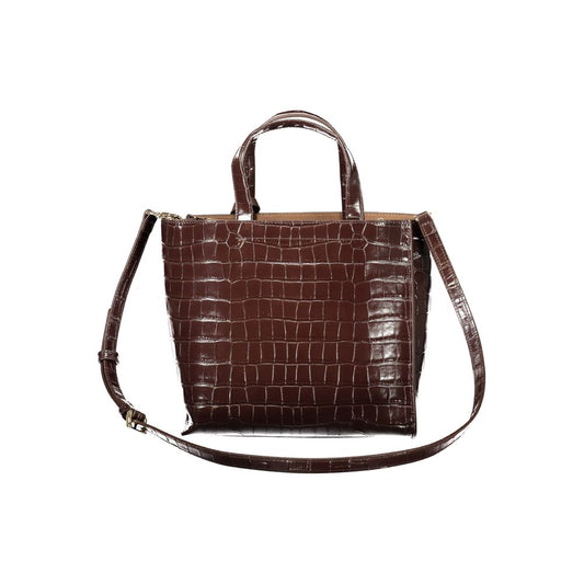 Braune Furla-Damenhandtasche aus Leder