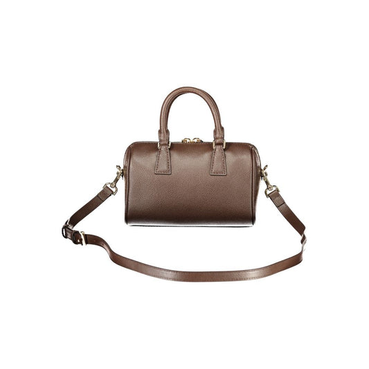 Braune Furla-Damenhandtasche aus Leder