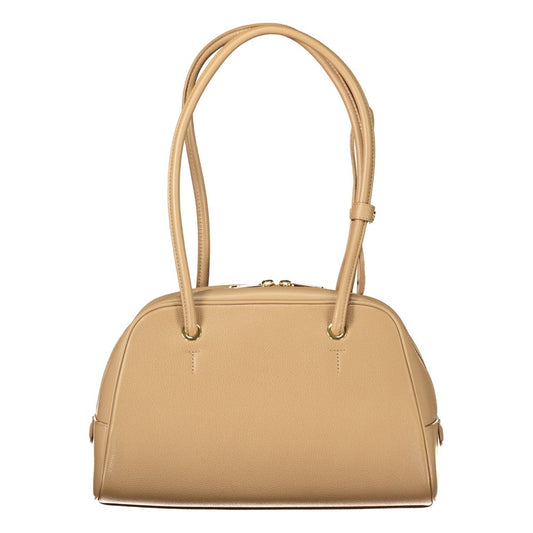 Beigefarbene Damentasche aus Leder von Furla