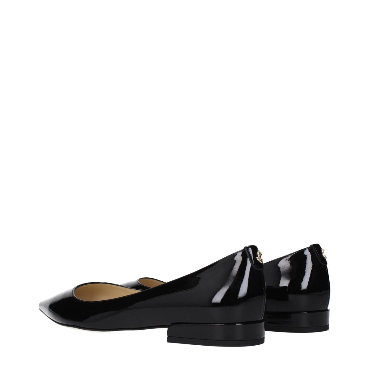 Jimmy Choo Ballerinas aus schwarzem Leder
