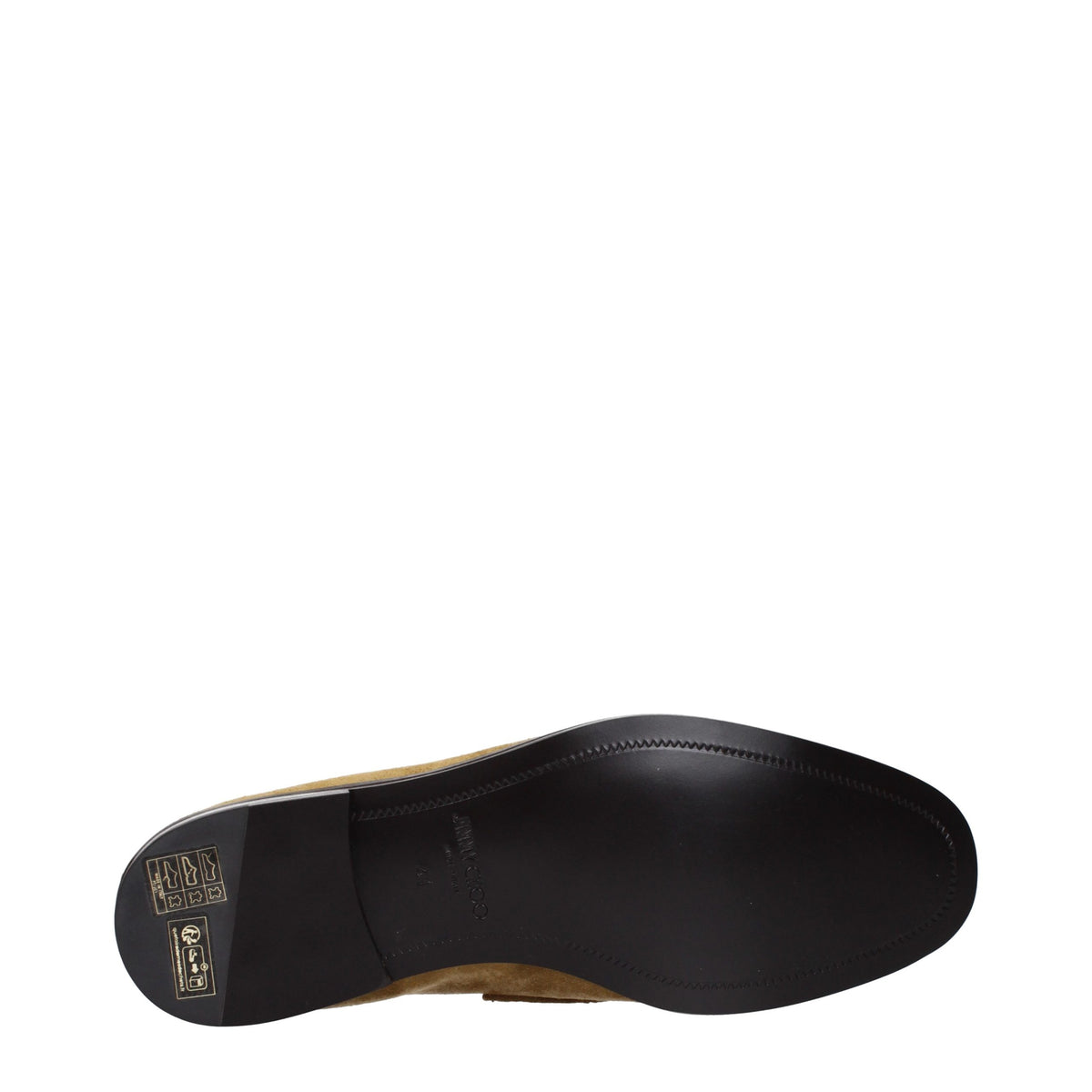 Jimmy Choo Braune Loafer aus Leder zum Hineinschlüpfen