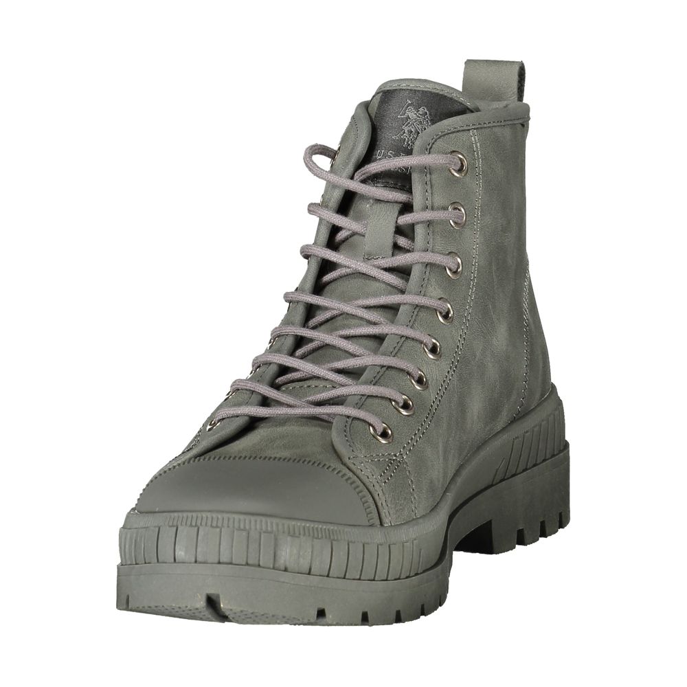 U.S. POLO ASSN. Gray Polyurethane Men Boot