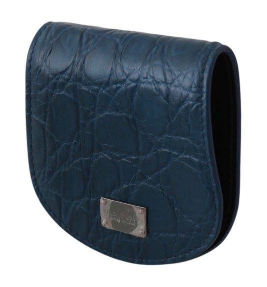 Dolce & Gabbana – Kondometui aus blauem Leder