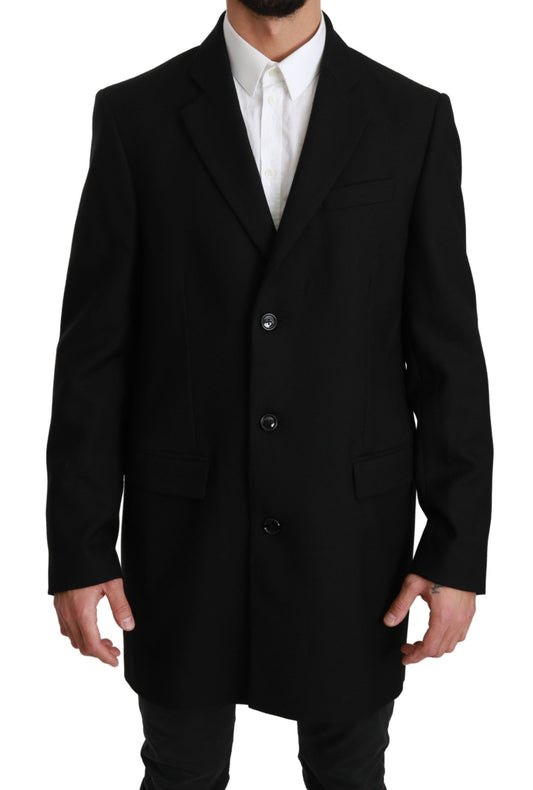 Dolce & Gabbana – Schwarzer Blazer aus 100 % Wolle