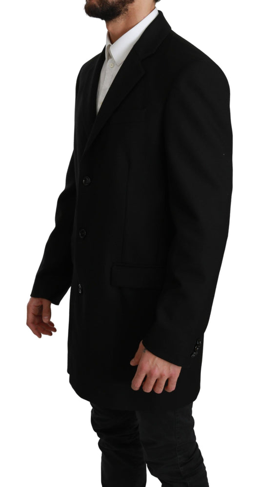 Dolce & Gabbana – Schwarzer Blazer aus 100 % Wolle