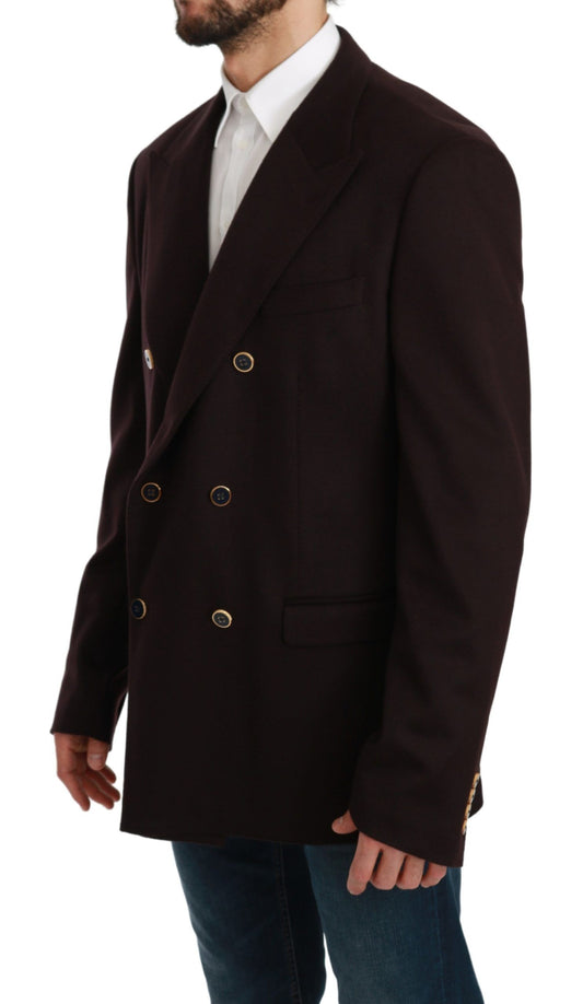 Dolce & Gabbana Bordeaux Kaschmirmantel TAORMINA Blazer