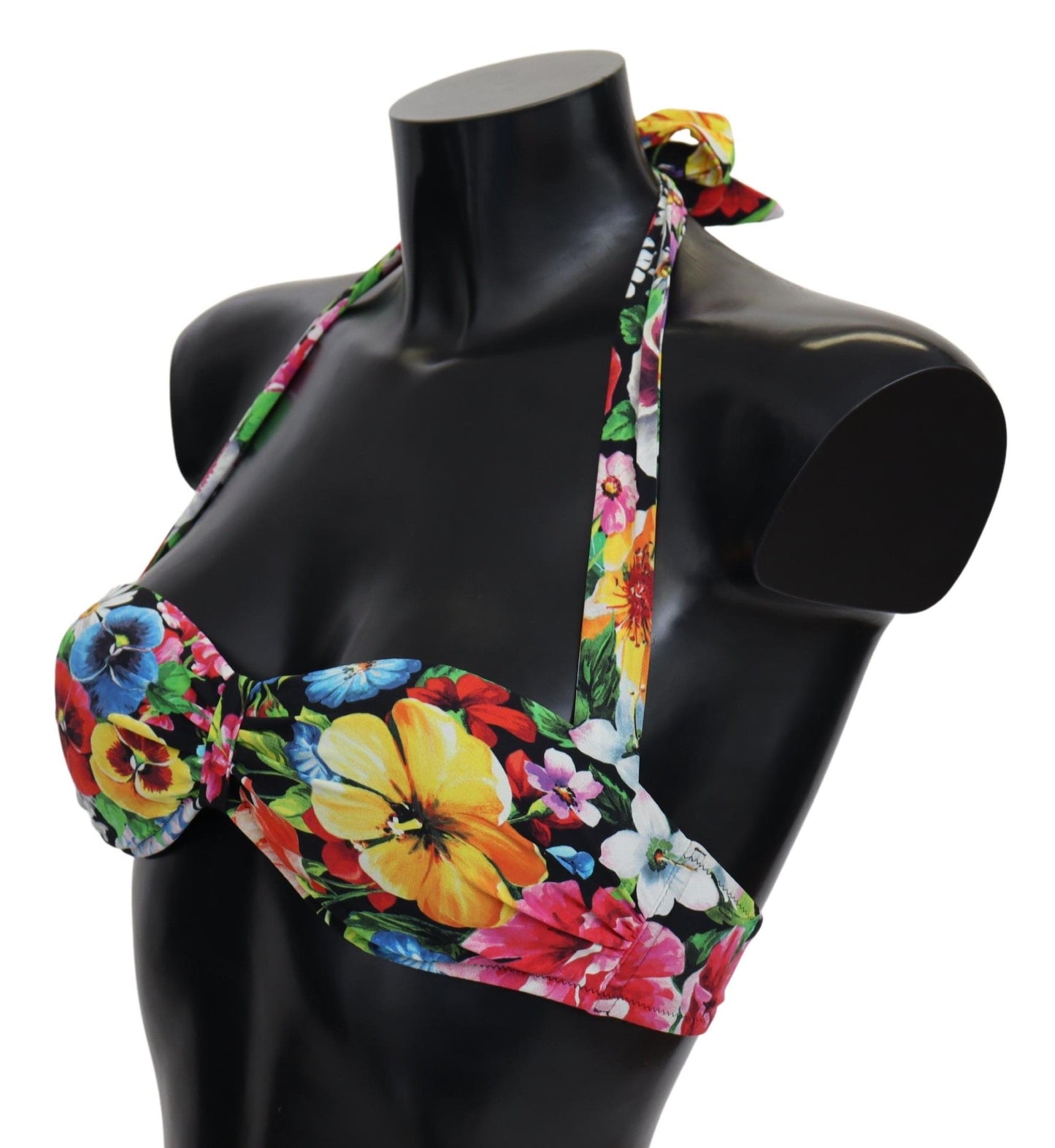 Dolce & Gabbana – Mehrfarbige Bikinioberteile mit Blumendruck
