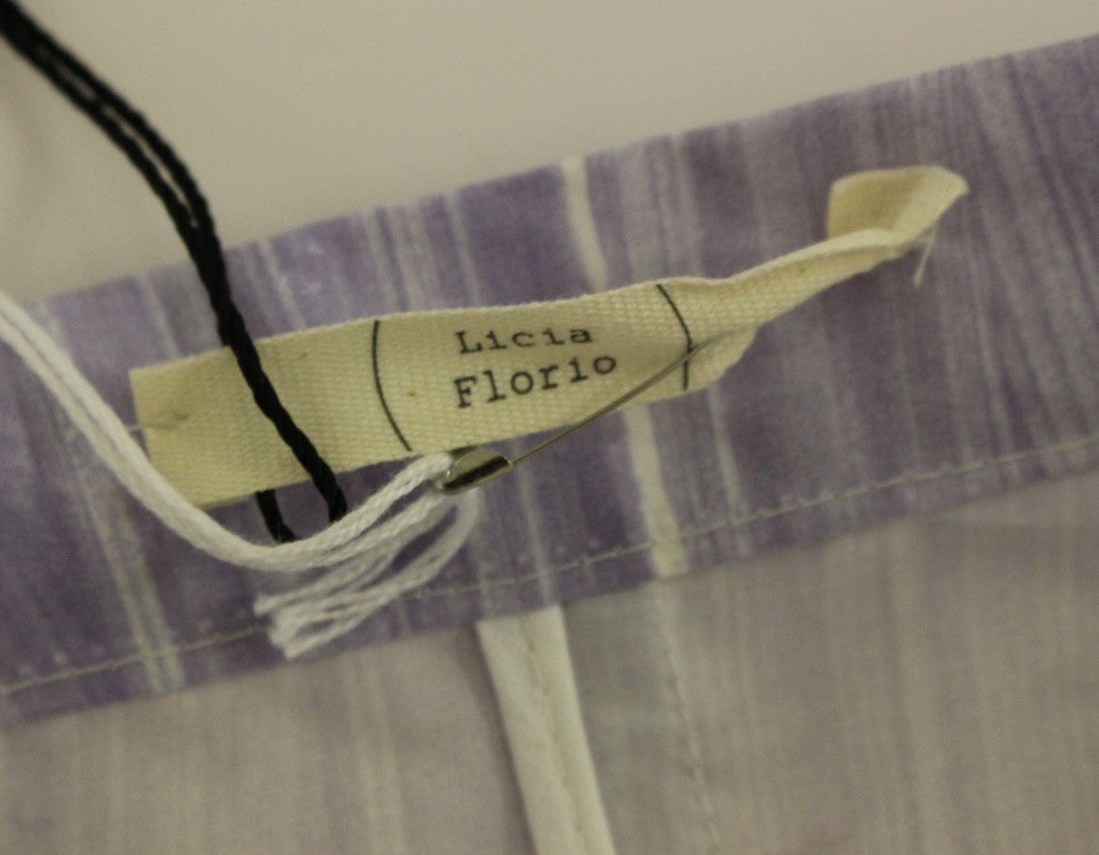 Licia Florio – Wickelrock aus Viskose über dem Knie in Violett