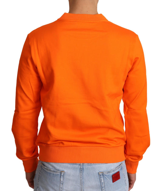Dolce & Gabbana Orange King Caesar Baumwollpullover