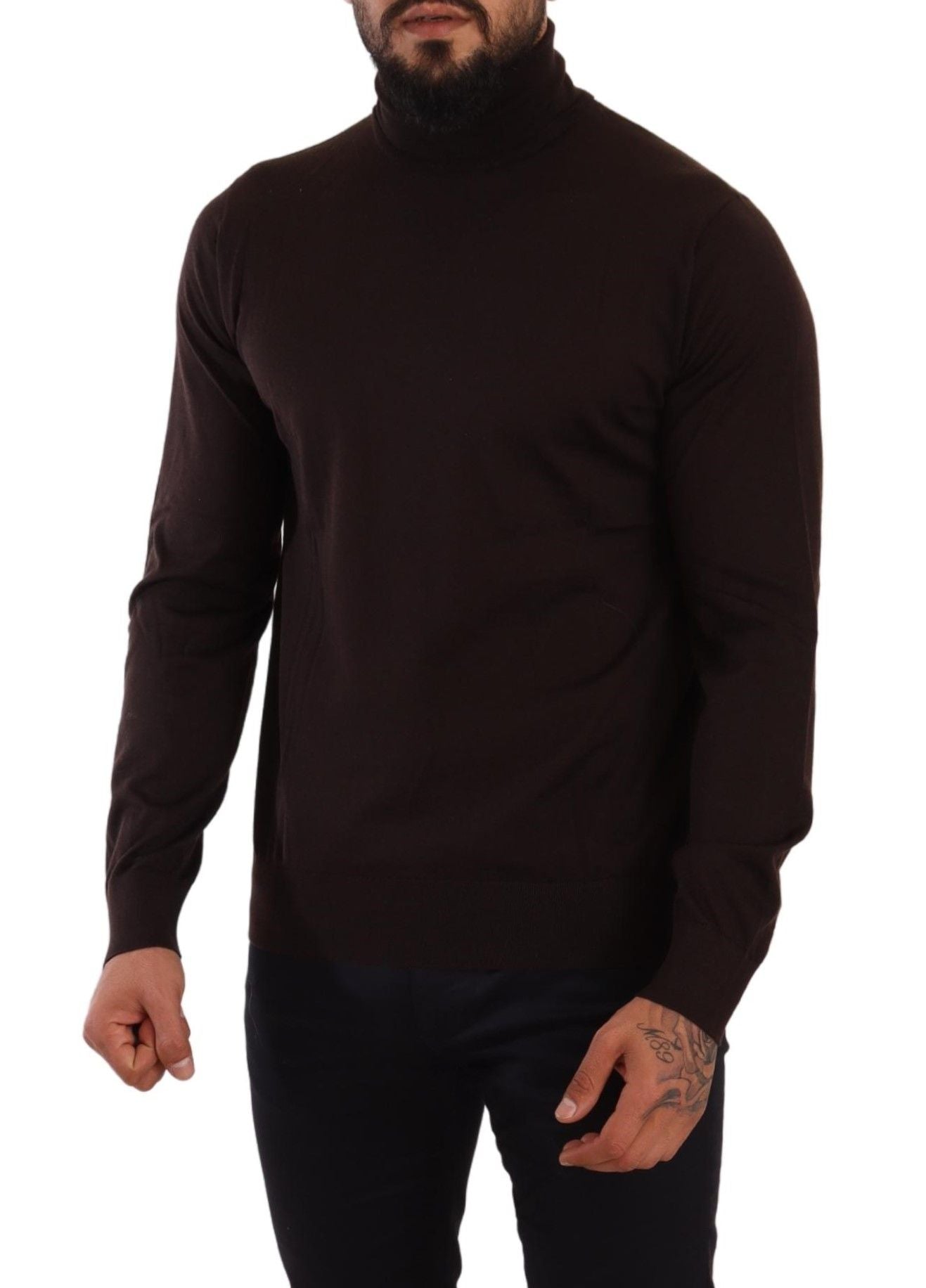 Dolce & Gabbana Brauner Rollkragenpullover aus Kaschmir