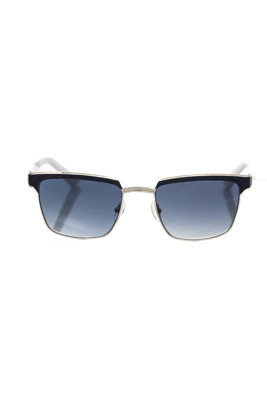 Frankie Morello Herren-Sonnenbrille aus schwarzer Metallicfaser