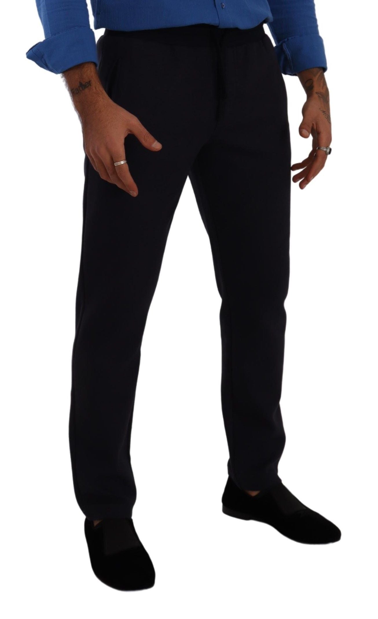 Dolce & Gabbana – Blaue Jogginghose aus Baumwollstretch