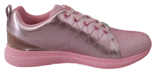 Plein Sport – Schicke, rosafarbene Blush Runner Gisella-Sneaker