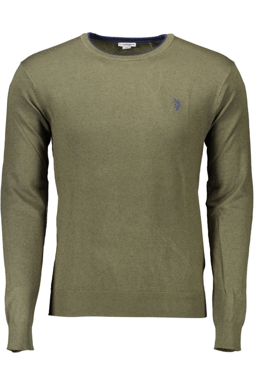 US POLO ASSN. Grüner Wollpullover für Herren