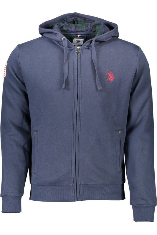 U.S. POLO ASSN. Blue Cotton Men Sweater