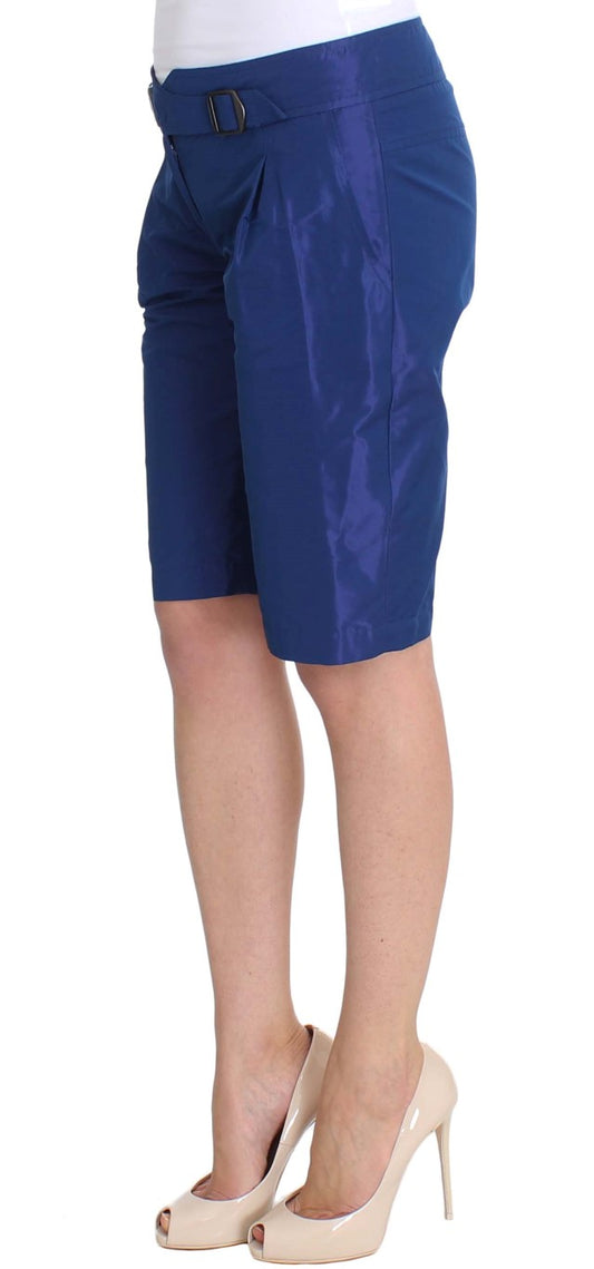 Ermanno Scervino Blaue Bermudashorts über dem Knie
