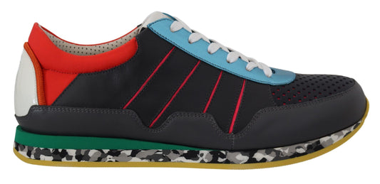 Dolce & Gabbana Mehrfarbige Sport-Sneaker mit niedrigem Schaft