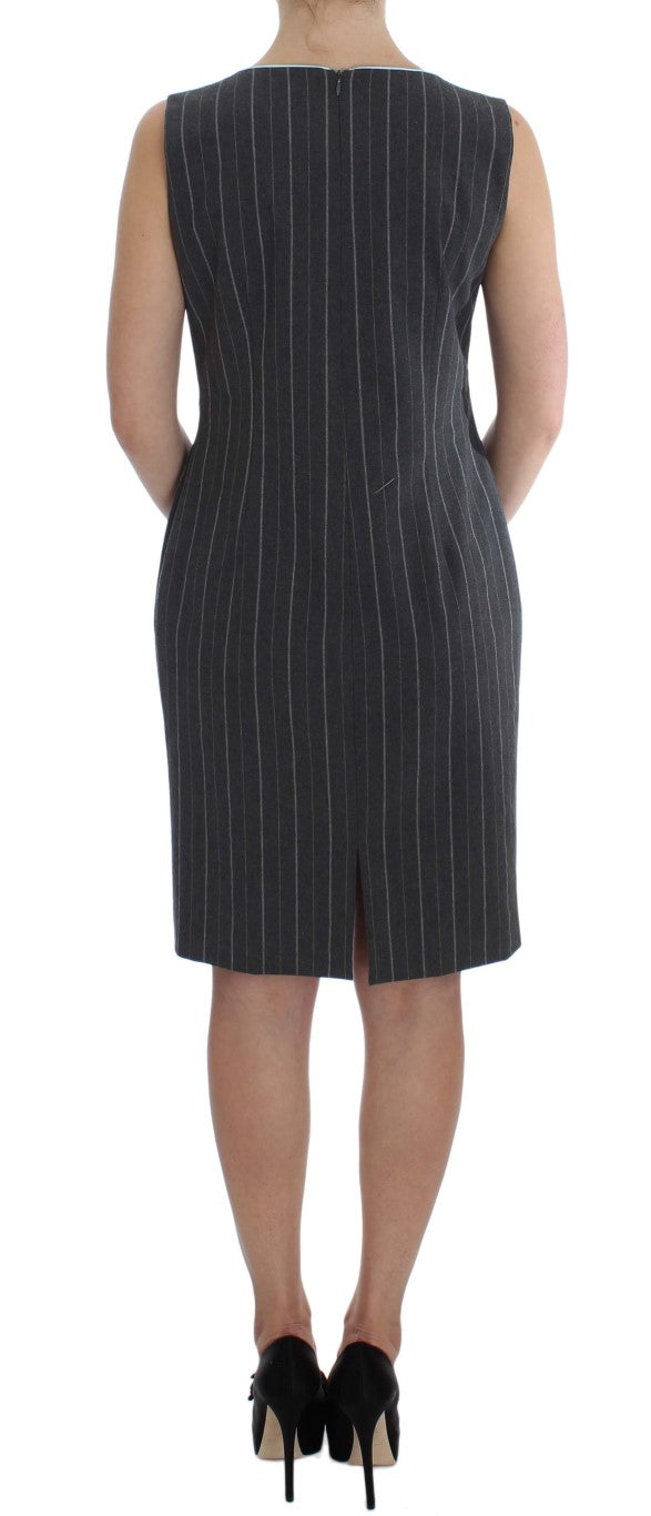 BENCIVENGA Graues Stretch-Set aus Etuikleid und Blazer