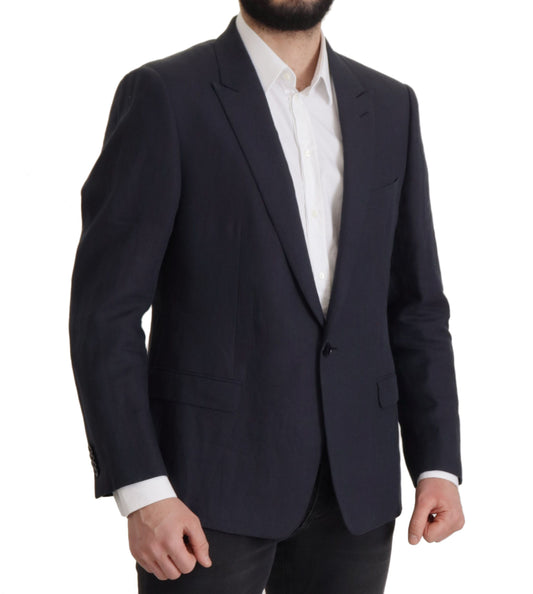 Dolce & Gabbana Dunkelblauer ALTA SARTORIA Jacken-Mantel-Blazer