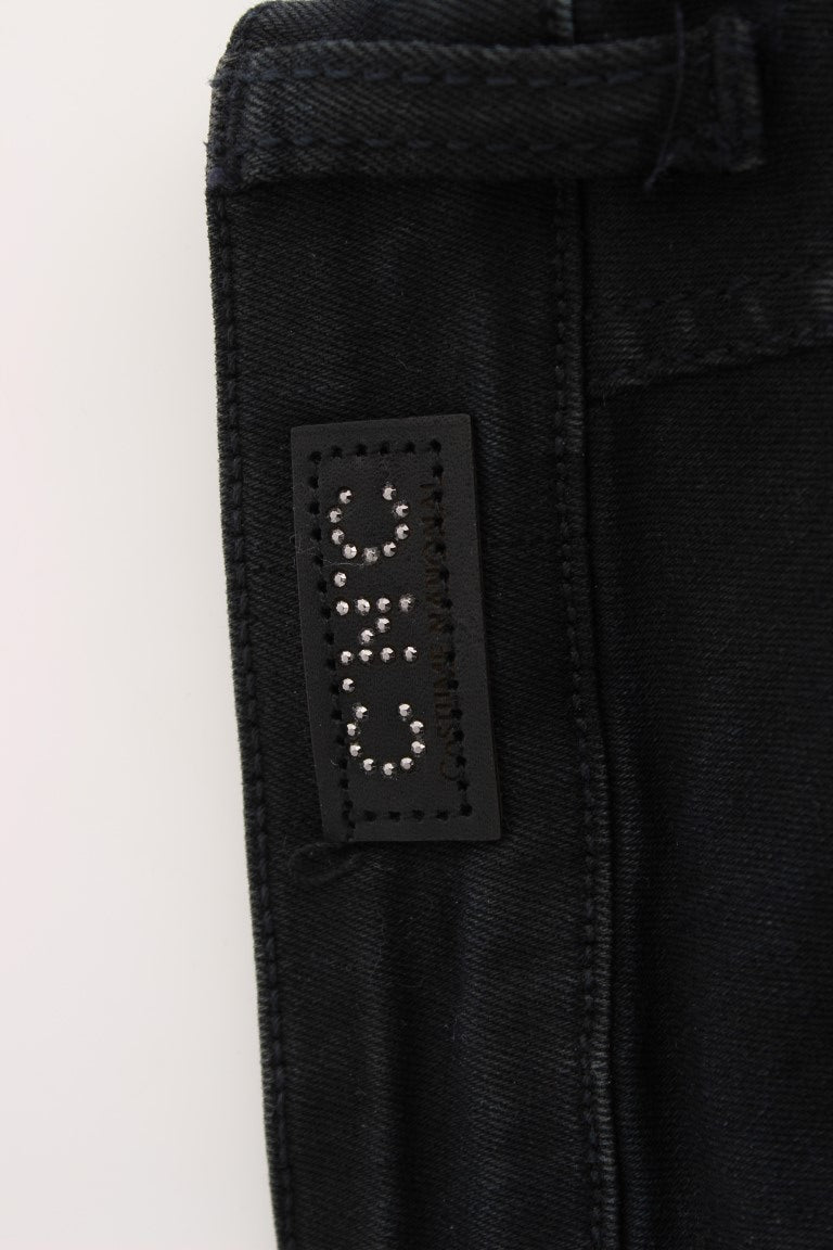 Costume National – Schwarze Slim-Fit-Jeans aus Baumwolle