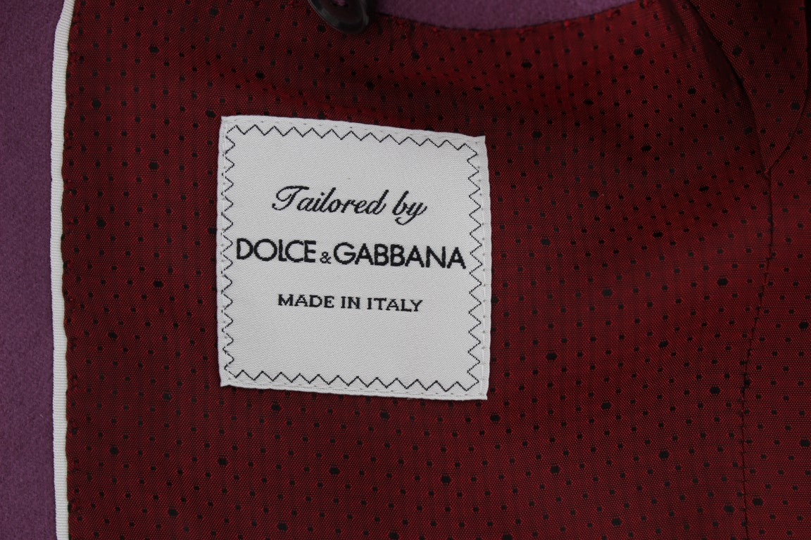 Dolce & Gabbana – Lilafarbene Slim-Fit-Blazerjacke aus Kaschmir