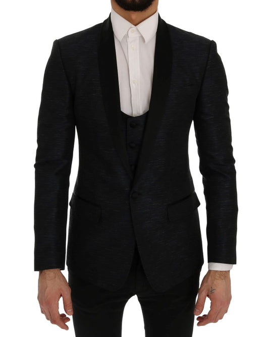 Dolce & Gabbana – Blauer MARTINI – Schmaler, zweiteiliger Blazer